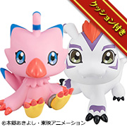 數位寶貝冒險Piyomon&Gomamon組合 【附限定軟墊】