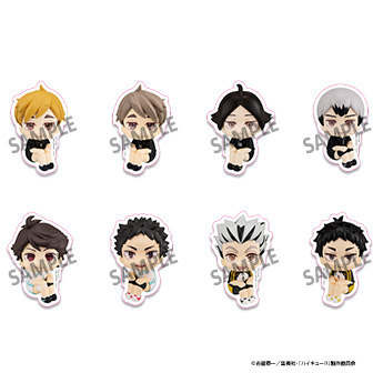 るかっぷダイカットステッカー ハイキュー!! vol.2（全8種）3,960円（税込）